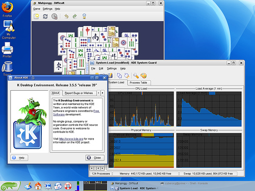 openSUSE KDE 3.5 with kompmgr